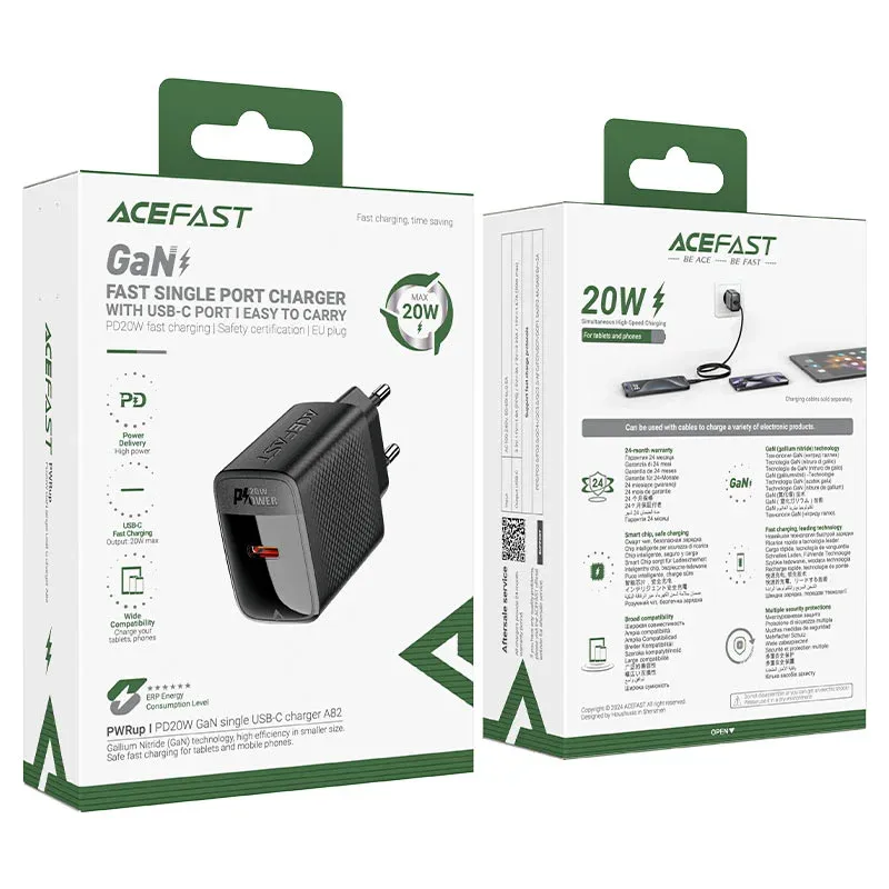 ACEFAST ԼԻՑՔԱՎՈՐԻՉ A82 PD20W Սև