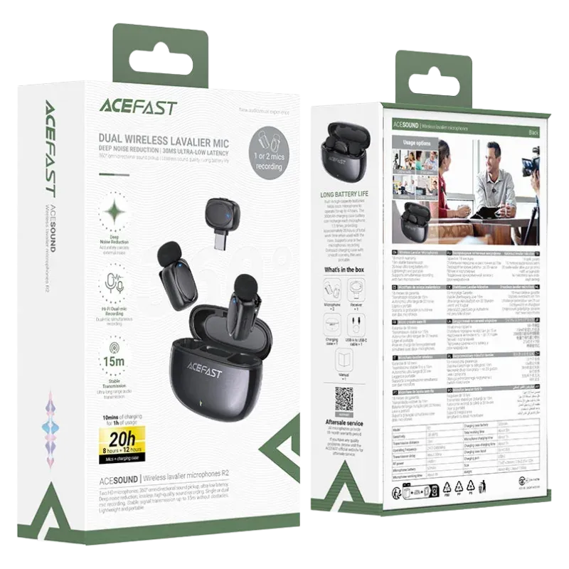 ACEFAST R2 Խոսափող Սև