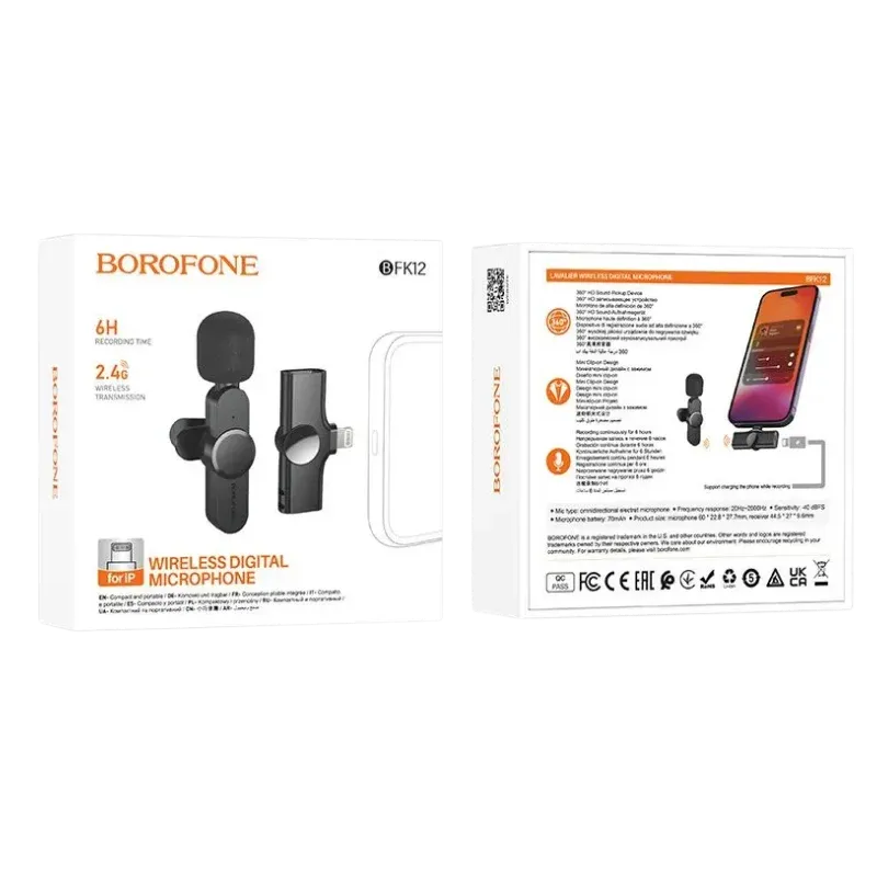 BOROFONE BFK12 IOS ԽՈՍԱՓՈՂ Սև