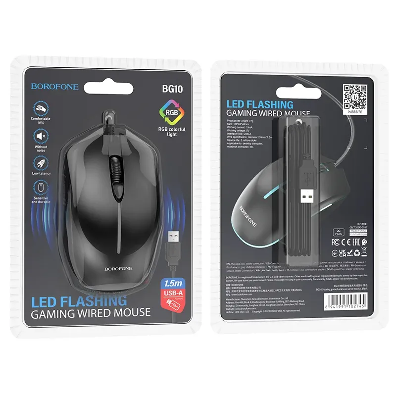 Borofone  BG10  Խաղային LED Մկնիկ