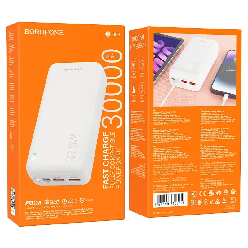 BOROFONE POWERBANK BJ33B 30000mAh Սպիտակ