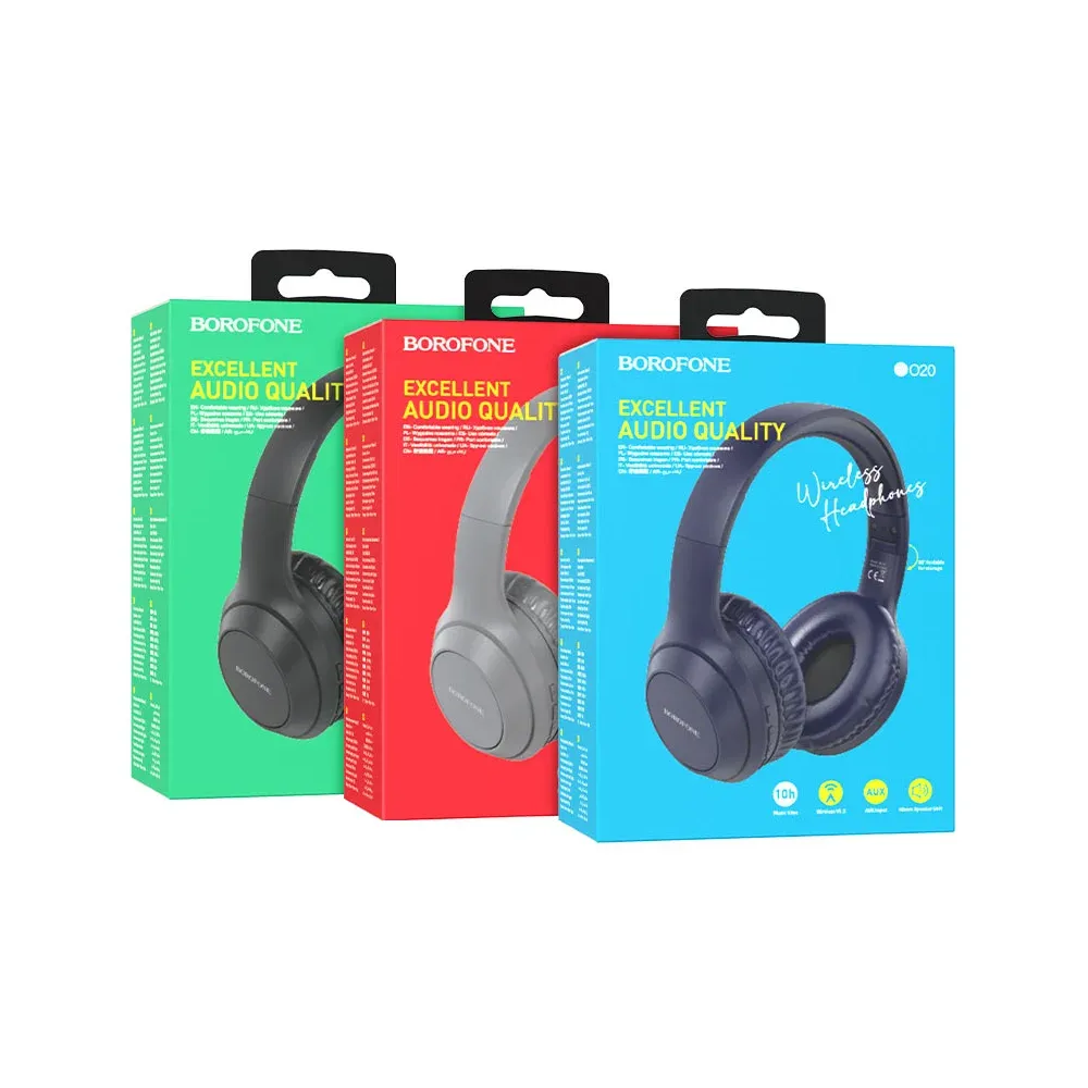 BOROFONE BO20 Ականջակալ ՄԵծ Անլար Կապույտ