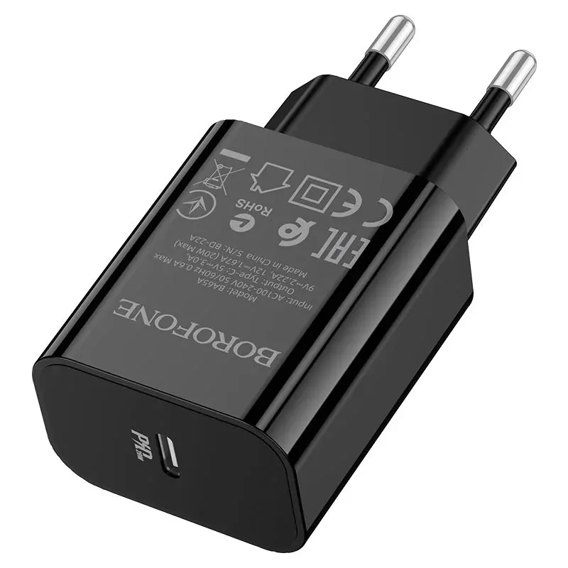 Charger BOROFONE BA65A  PD3.0-black