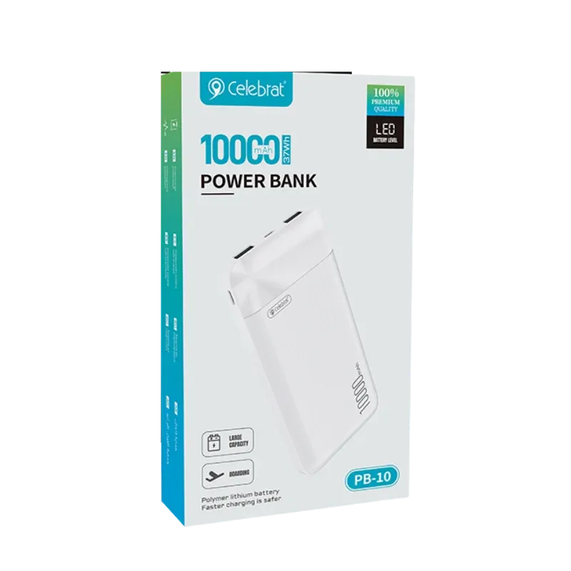 CELEBRAT POWERBANK PB-10 10000mah ՍՊԻՏԱԿ