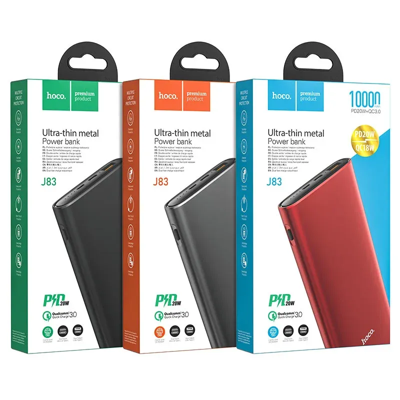 HOCO POWERBANK J83 10000 mAh Սև
