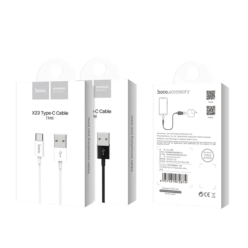 HOCO USB X23 TYPE-C Սպիտակ