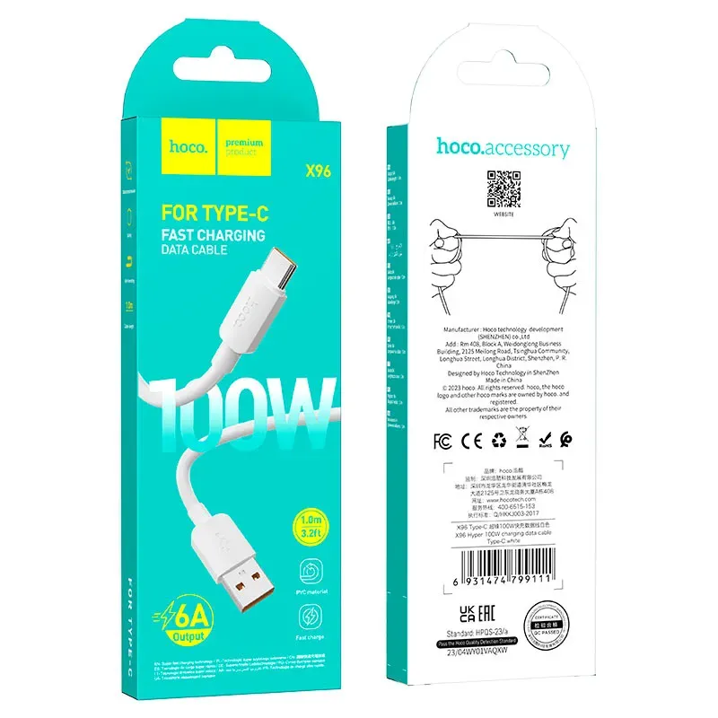 HOCO USB X96 TYPE-C 100W ՍՊԻՏԱԿ