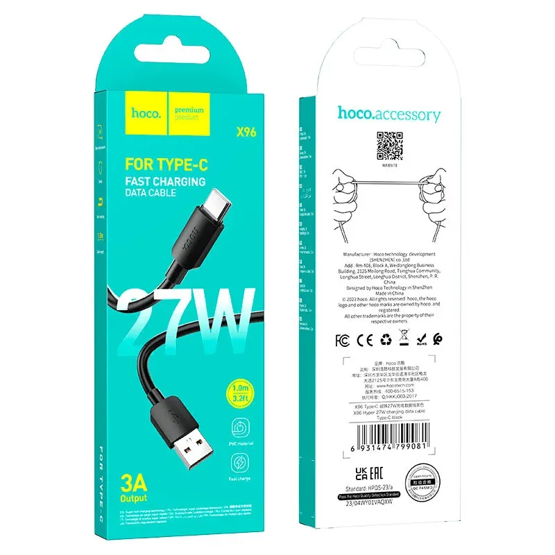 HOCO USB X96 TYPE-C Սև