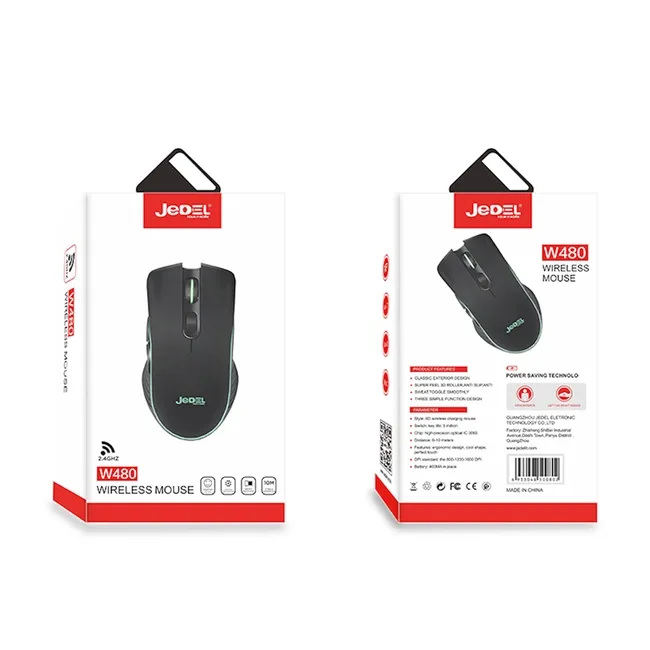 JEDEL W480 Անլար մկնիկ (Սև)