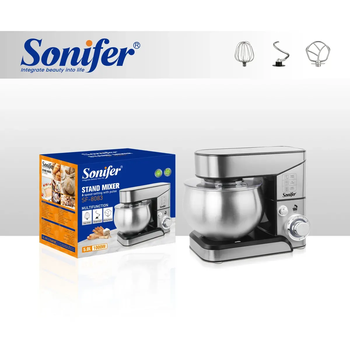 SONIFER SF-8083 Հարիչ Տարայով