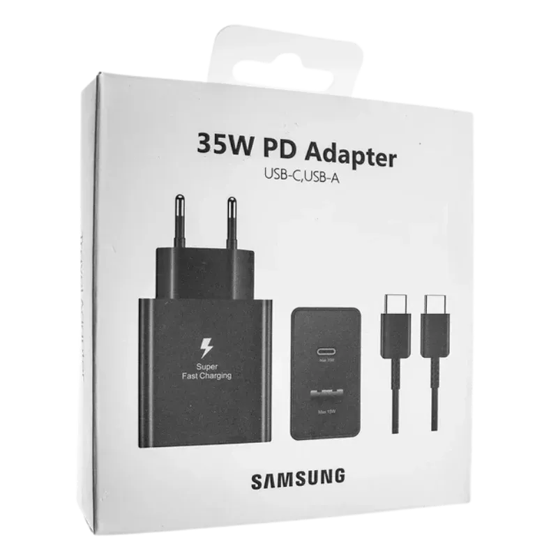 Samsung ԼԻՑՔԱՎՈՐԻՉ+ԼԱՐ 35W TYPE-C TO TYPE-C Սև
