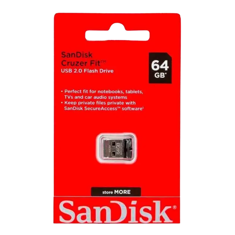 USB ՖԼԵՇ SANDISK CRUZER FIT 64GB