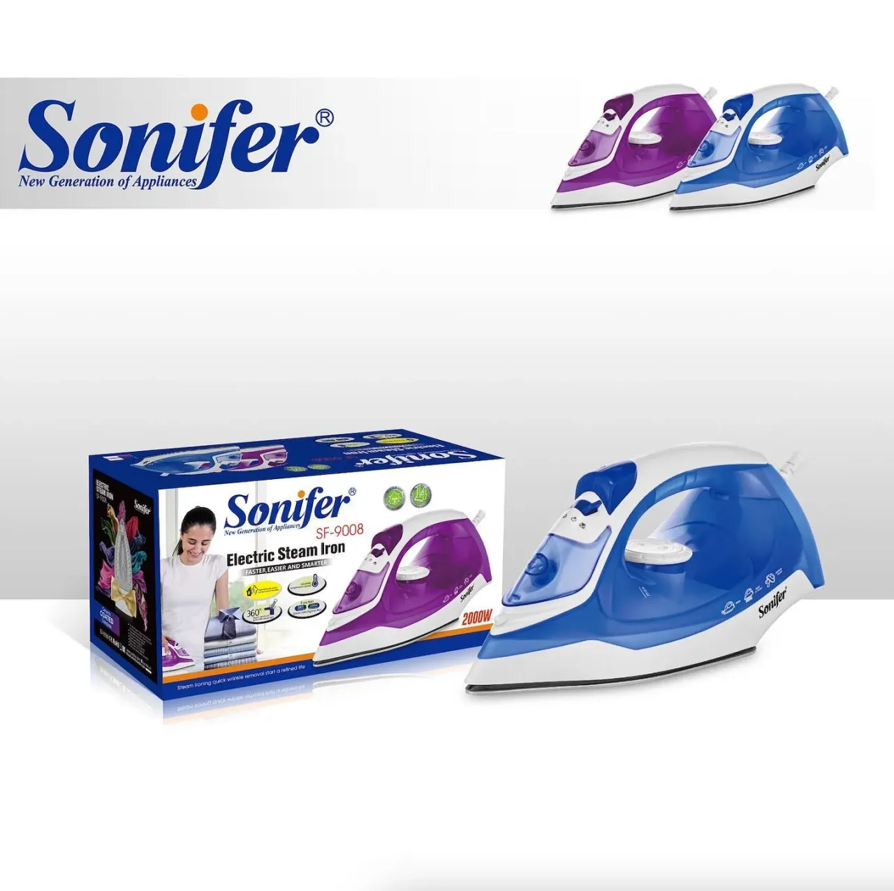 SONIFER SF-9008 Արդուկ-կապույտ