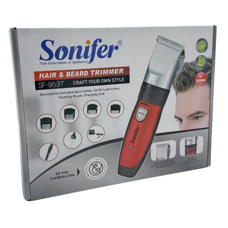 SONIFER SF-9537 Սափրիչ Կարմիր