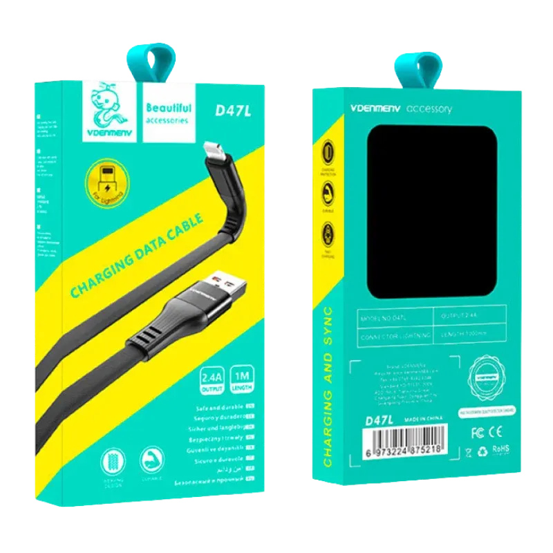VDENMENV USB D47L Ios Սև