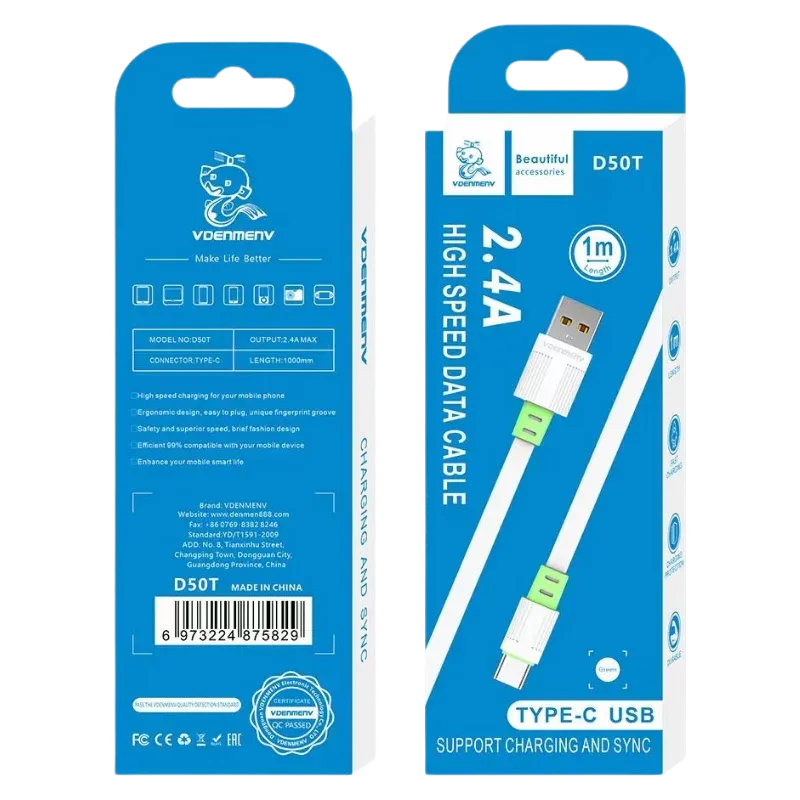VDENMENV USB D50T Type-C Կանաչ