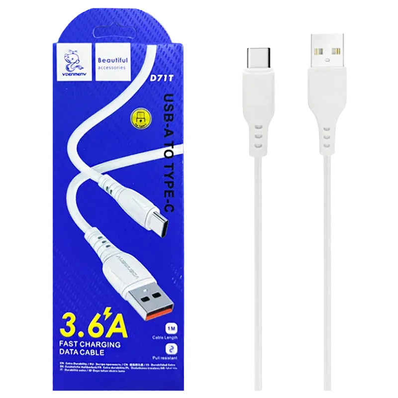 VDENMENV USB D71T Type-C Սպիտակ