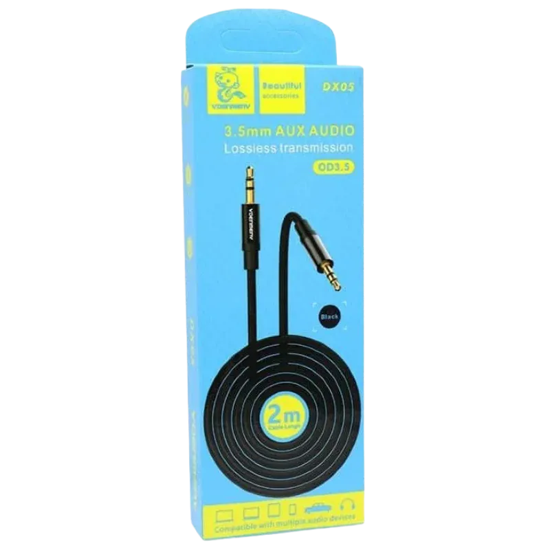 VDENMENV AUX DX05 Սև 2M