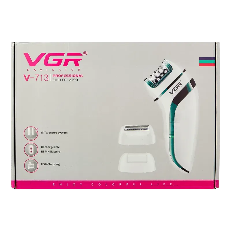VGR V-713 Էպիլյատոր Սափրիչ 3-ը 1-ում