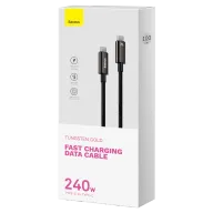 BASEUS USB CAWJ040001 Type-C to Type-C Սև 1M