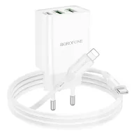BOROFONE ԼԻՑՔ+ԼԱՐ BA70A TYPE-C TO IOS Սպիտակ