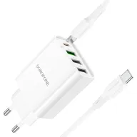 BOROFONE ԼԻՑՔ+ԼԱՐ BA79A TYPE-C TO TYPE-C Սպիտակ