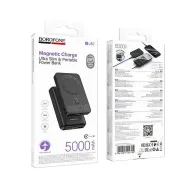 BOROFONE POWERBANK BJ82 MAGNETIC 5000mAh Սև
