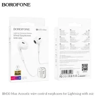 BOROFONE BM30 MAX Ականջակալ Փոքր Լարով Ios Սպիտակ
