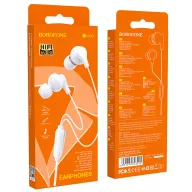 BOROFONE BM59 Ականջակալ Փոքր Լարով Սպիտակ