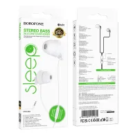BOROFONE BM91 Ականջակալ Փոքր Լարով Սպիտակ