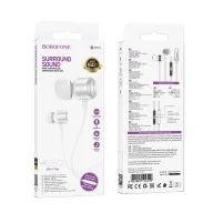 BOROFONE BM93 Ականջակալ Փոքր Լարով Type-C Արծաթագույն