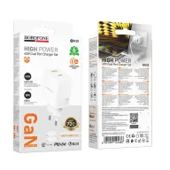 BOROFONE BN30 Լիցքավորիչ + Type-C-ից Type-C լար, Սպիտակ