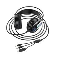 BOROFONE BO100 Ականջակալ Մեծ Լարով Խաղային Սև