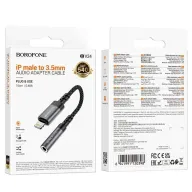 BOROFONE BV24 OTG ադապտեր, iOS-ից AUX 3.5 մմ, Մոխրագույն