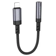 BOROFONE BV24 OTG ադապտեր, iOS-ից AUX 3.5 մմ, Մոխրագույն