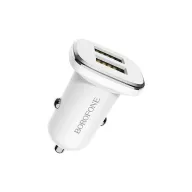 BOROFONE BZ12 Մեքենայի լիցքավորիչ (2 USB) – Սպիտակ