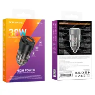 BOROFONE BZ20 Մեքենայի լիցքավորիչ – Սև