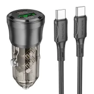 BOROFONE BZ25 Արագ լիցքավորիչ (PD 20W) + Type-C to Type-C մալուխ – Սև