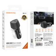 BOROFONE BZ31B Մեքենայի լիցքավորիչ – Սև