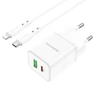BOROFONE CHARGER SET BN7 TYPE-C TO IOS White