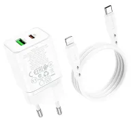 BOROFONE CHARGER SET BN7 TYPE-C TO IOS White