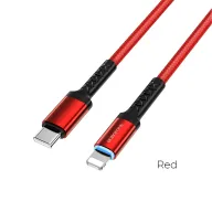 Լիցքավորման Լար Type-C to Lightning | BOROFONE BU22-կարմիր