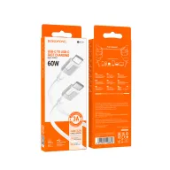 BOROFONE USB BX101 TYPE-C TO TYPE-C 60W Սպիտակ