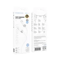 BOROFONE USB BX106 TYPE-C TO TYPE-C 60W Սպիտակ