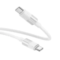 BOROFONE USB BX106 TYPE-C TO TYPE-C 60W Սպիտակ