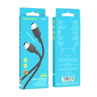 BOROFONE USB BX90 TYPE-C TO TYPE-C Սև