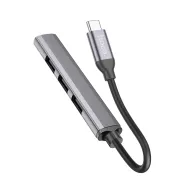 HOCO  Ադապտեր HB26 Type-C to USB3.0+USB2.0*3 Մոխրագույն