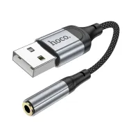 HOCO Ադապտեր LS36 USB to AUX Սև