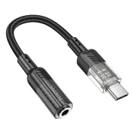 HOCO Ադապտեր LS37 Type-C to AUX audio Սև