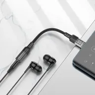 HOCO Ադապտեր LS37 Type-C to AUX audio Սև